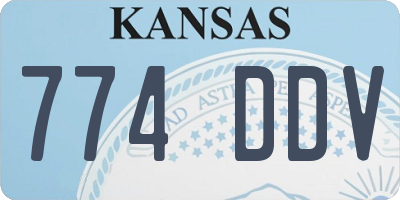 KS license plate 774DDV