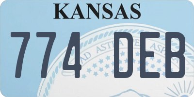 KS license plate 774DEB
