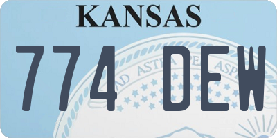 KS license plate 774DEW