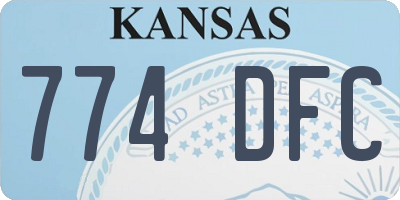 KS license plate 774DFC
