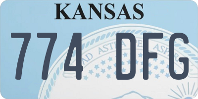KS license plate 774DFG