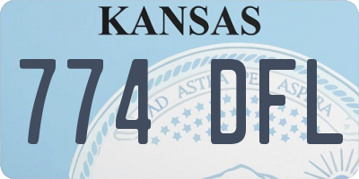 KS license plate 774DFL