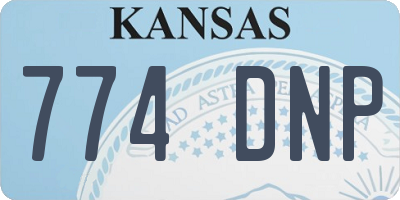 KS license plate 774DNP