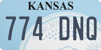 KS license plate 774DNQ