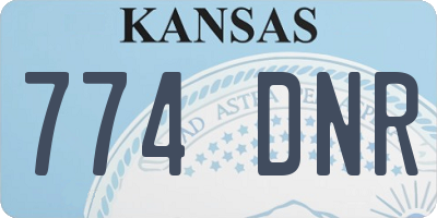 KS license plate 774DNR