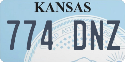 KS license plate 774DNZ