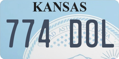 KS license plate 774DOL