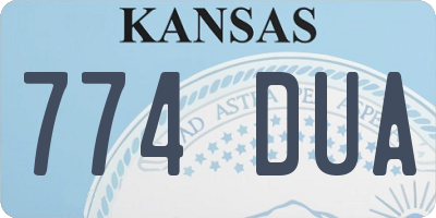 KS license plate 774DUA