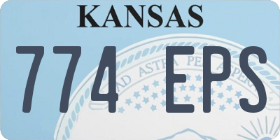 KS license plate 774EPS