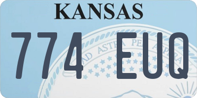 KS license plate 774EUQ