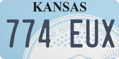 KS license plate 774EUX