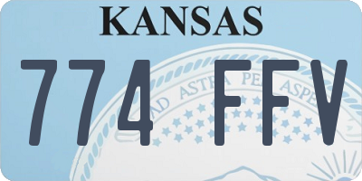 KS license plate 774FFV