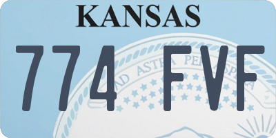 KS license plate 774FVF