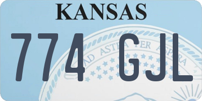 KS license plate 774GJL