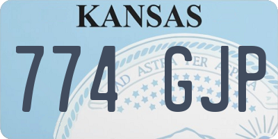 KS license plate 774GJP