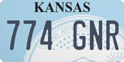 KS license plate 774GNR