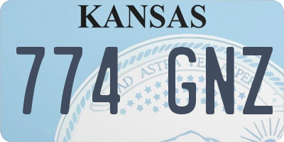 KS license plate 774GNZ