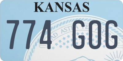 KS license plate 774GOG