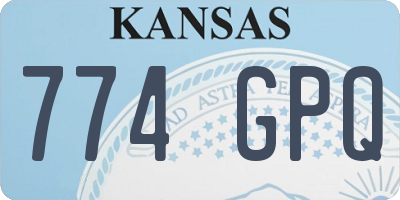 KS license plate 774GPQ