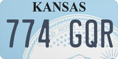 KS license plate 774GQR