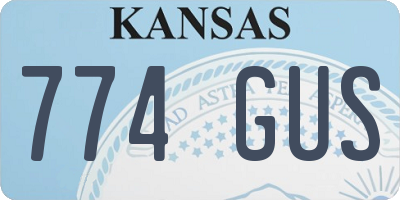 KS license plate 774GUS