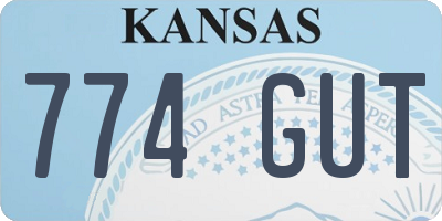 KS license plate 774GUT