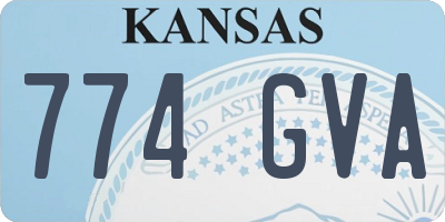 KS license plate 774GVA