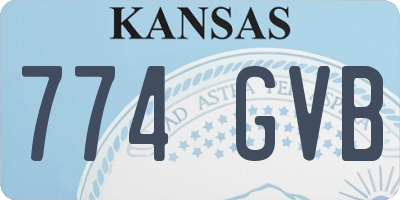 KS license plate 774GVB