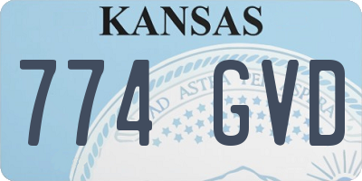 KS license plate 774GVD