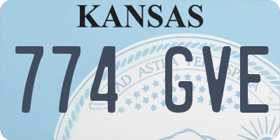 KS license plate 774GVE