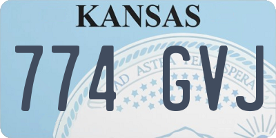 KS license plate 774GVJ