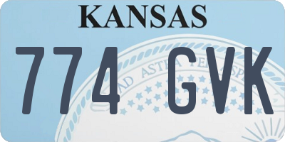 KS license plate 774GVK