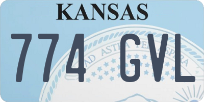 KS license plate 774GVL