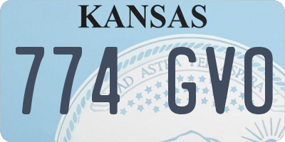 KS license plate 774GVO