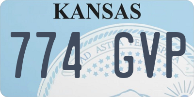 KS license plate 774GVP