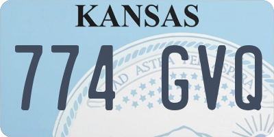 KS license plate 774GVQ