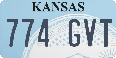 KS license plate 774GVT