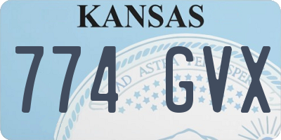 KS license plate 774GVX