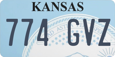 KS license plate 774GVZ
