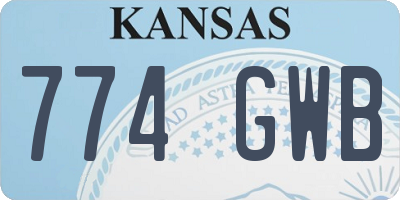 KS license plate 774GWB