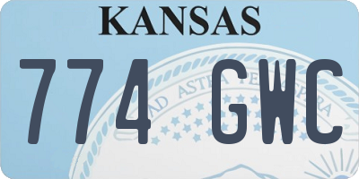 KS license plate 774GWC