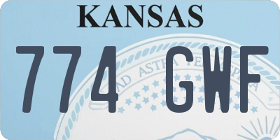 KS license plate 774GWF