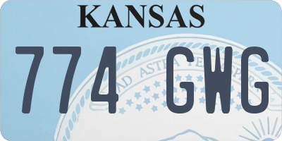 KS license plate 774GWG