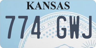 KS license plate 774GWJ