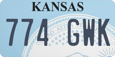 KS license plate 774GWK