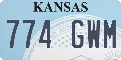 KS license plate 774GWM