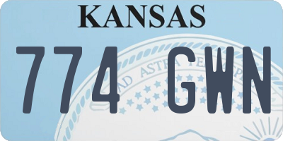 KS license plate 774GWN