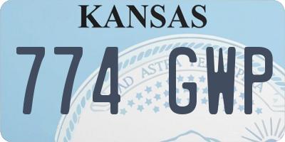 KS license plate 774GWP