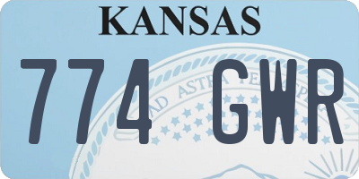 KS license plate 774GWR