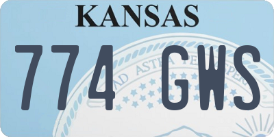 KS license plate 774GWS
